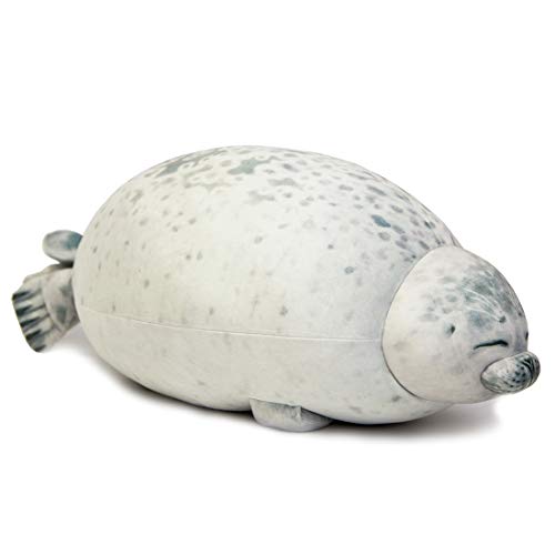EHOTONG Cute Blob Seal Pillow Chubby Seal Plush Hug Pillow Soft Stuffed Animal Toy White 15 - Image 1