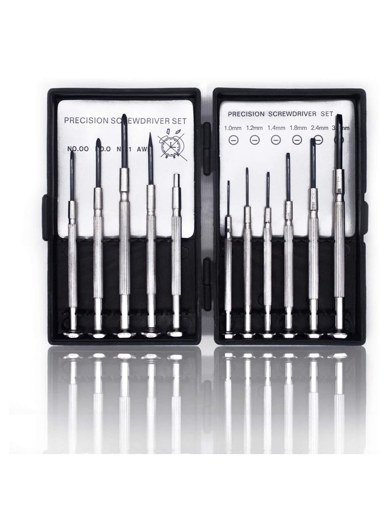 Y&D Mini Precision Screwdriver Set with Case, Small for Jewelry, Watch, iPhone, Toys, Computer, Eyeglass Repair, 11PCS  - Image 1