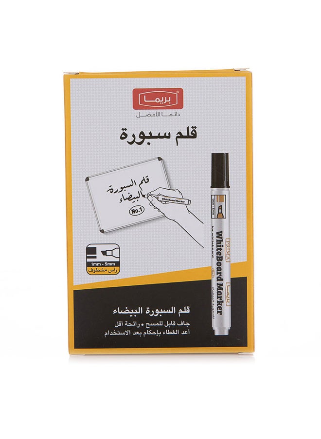 بريما قلم سبورة أسود — حبر يجف بسرعة، تركيبة ذات رائحة منخفضة، طرف رفيع للكتابة الدقيقة، قابل لإعادة التعبئة لقلم سبورة للمكاتب والفصول والاجتماعات | كتابة واضحة وخالية من اللطخات - Image 2