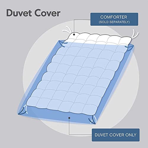 Madison Park Tufted Chenille 100% Cotton Duvet Modern Luxe All Season Comforter Cover Bed Set with Matching Shams, Full/Queen(90"x90"), Damask Off White 3 piece - Image 4