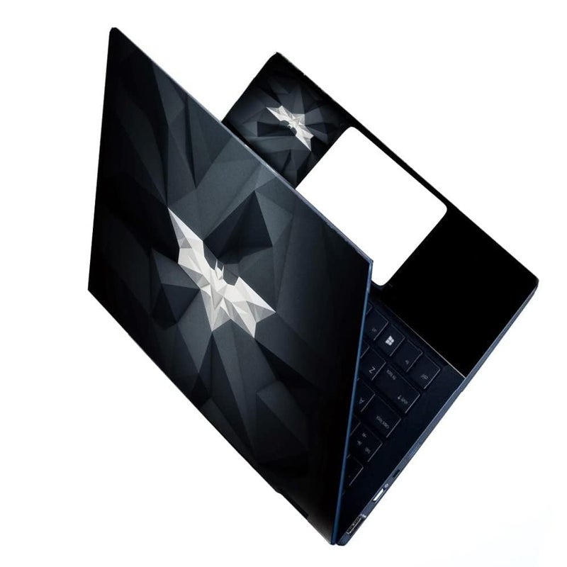BAEYE Full Laptop Skin Stickers HD Quality Sticker for Laptops Upto 15.6" (Dustproof|Waterproof|Scratchproof|Reusable) - BE Batman WT FL - Image 1