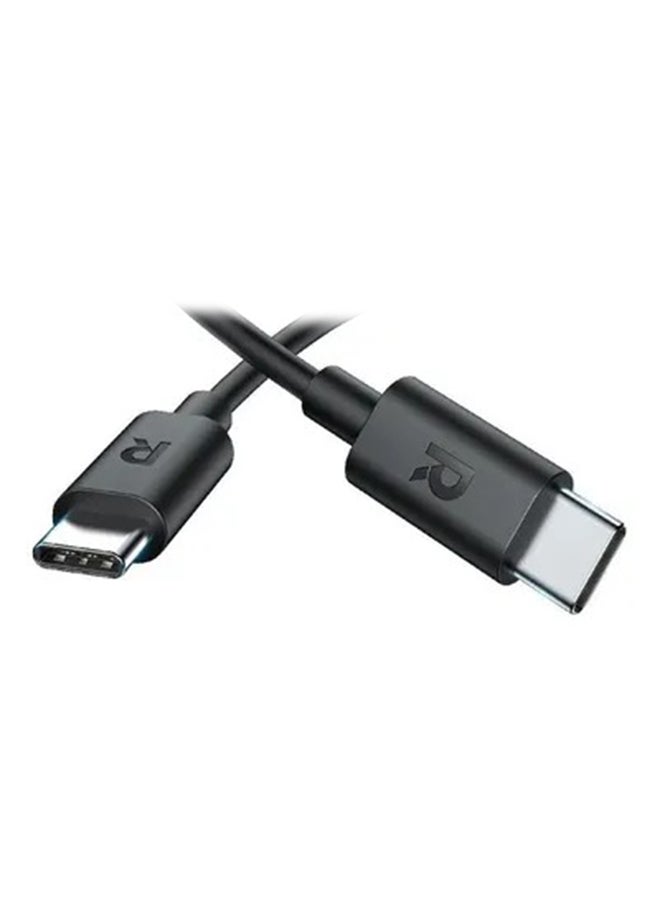 RAVPOWER MFI Type-C to Type-C Cable 3m - Black - Image 1