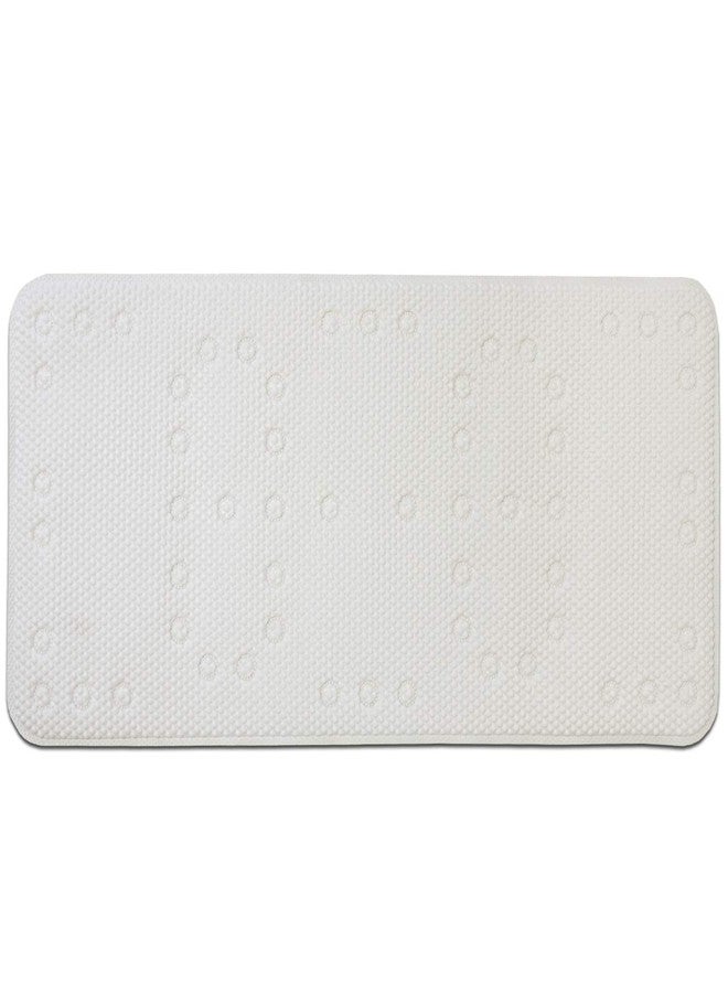 Popular Bath Capri Waffle Extra Thick Tub Mat, White - Image 1