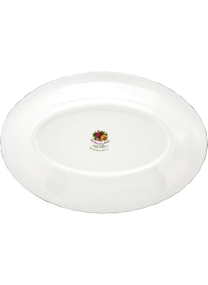 ROYAL ALBERT Royal Albert Old Country Roses Gravy Boat Stand, 6", Multi  - Image 3