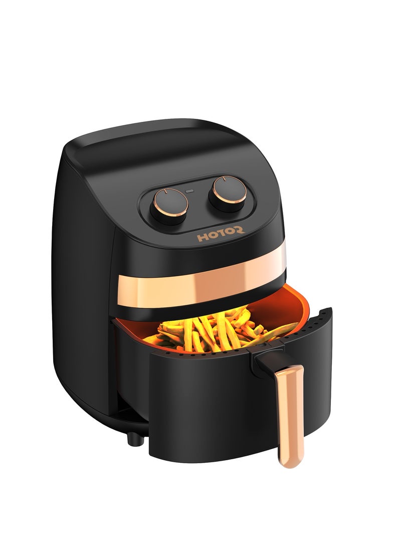 HOTOR 3.5L Air Fryer With Timer Temperature That Crisps Roasts Reheats And Dehydrates For Quick Easy Meals - Image 3