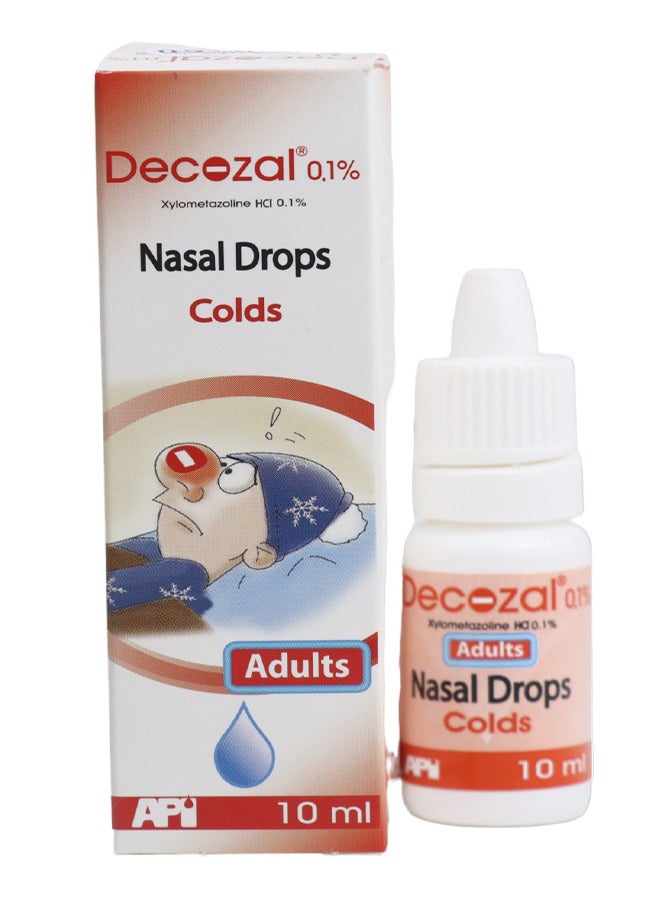 DECOZAL Decozal 0.1% Xylometazoline 10 ml Nasal Spray - Image 1