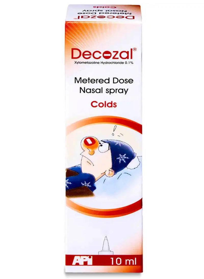 DECOZAL Decozal 0.1% Xylometazoline 10 ml Nasal Spray - Image 3