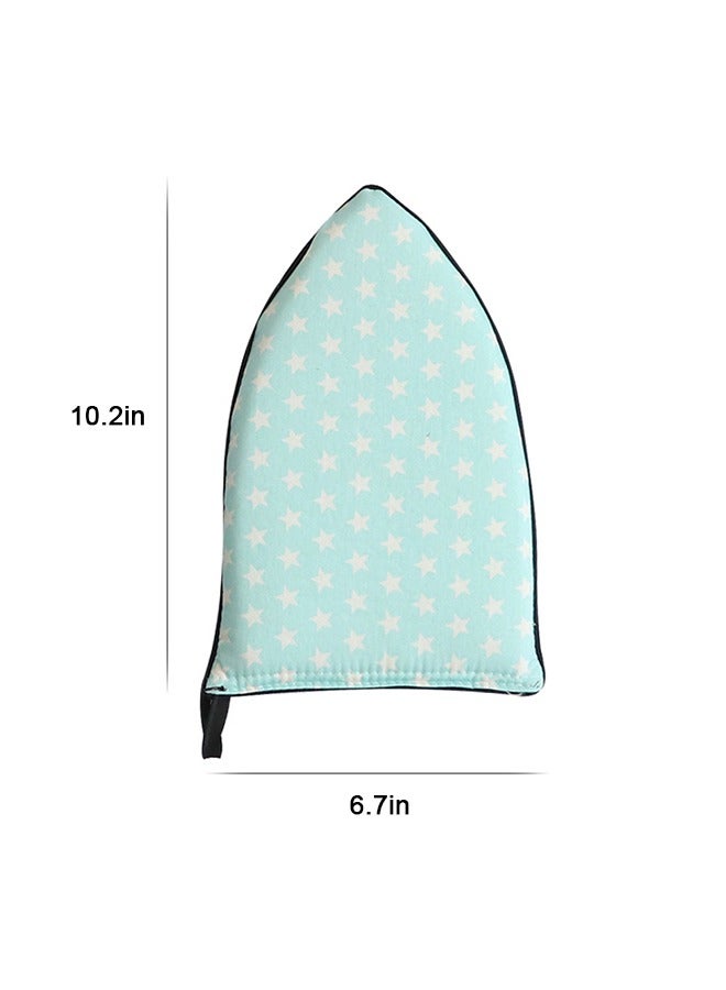 2 PCS Handheld Ironing Board, Handheld Ironing Pad, High Temperature Ironing Pad, Mini Handheld Ironing Board, Household Ironing Gloves (Pink and Green)  - Image 5
