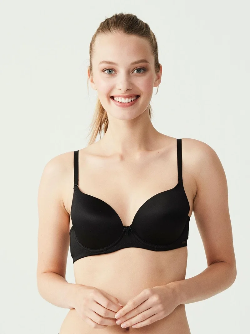 U.S. Polo Assn. BASE. Polo Assn. - Women's Black Ear-filled Bra 66147