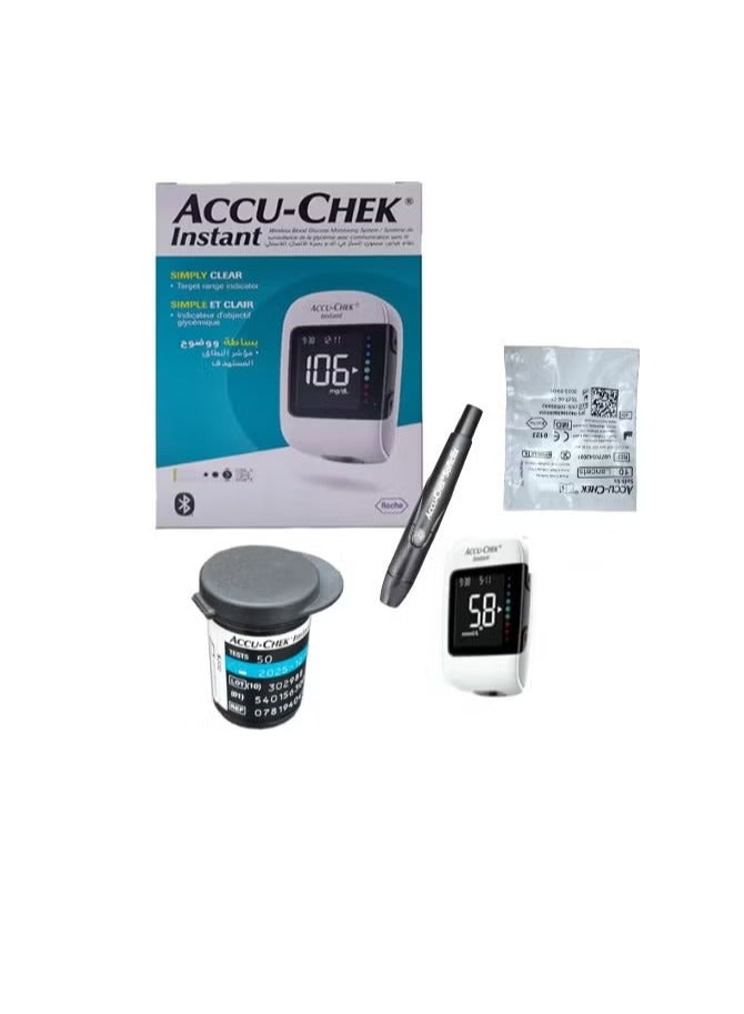 ACCU-CHEK Instant Instant blood glucose monitor set & 50 strips - Image 3