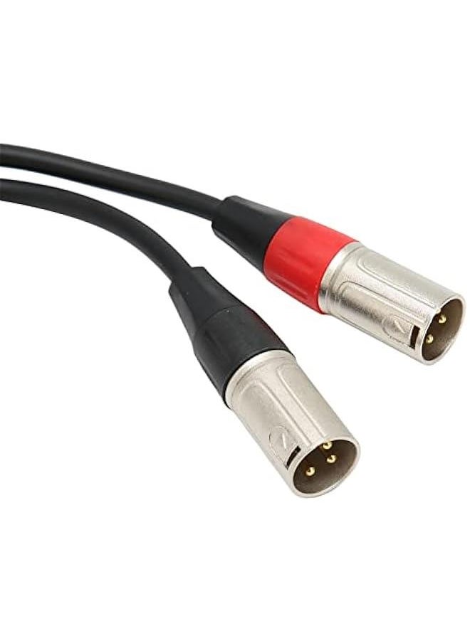 Generic - 1/8 Inch Mini Headphone Jack Adapter, 3 5mm to XLR Stereo Cable, Y Splitter Patch Microphone Cable for Mixer and PC Connection, Livestream, Broadcast - Image 1