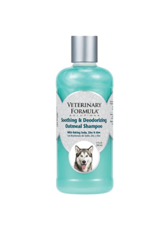 SynergyLabs Synergy Labs Veterinary Formula Solutions Skin-Soothing Deodorizing Oatmeal Shampoo 17 oz - 503 ml for Dogs and Cats - Image 1