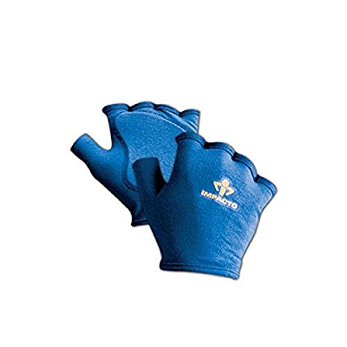 Impacto 501-00 L 50100 Anti-Impact Glove Liner with Padding, Large, Blue, Large - Image 1