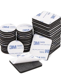 3M 100 Pcs Double Sided Tape Strong Heavy Duty Waterproof Tape Adhesive Foam Pad Tape for Holding Picture, Walls Picture, Light, Hooks, Home, Office, Square & Round  - Image 1