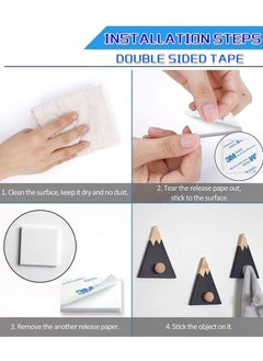3M 100 Pcs Double Sided Tape Strong Heavy Duty Waterproof Tape Adhesive Foam Pad Tape for Holding Picture, Walls Picture, Light, Hooks, Home, Office, Square & Round  - Image 3