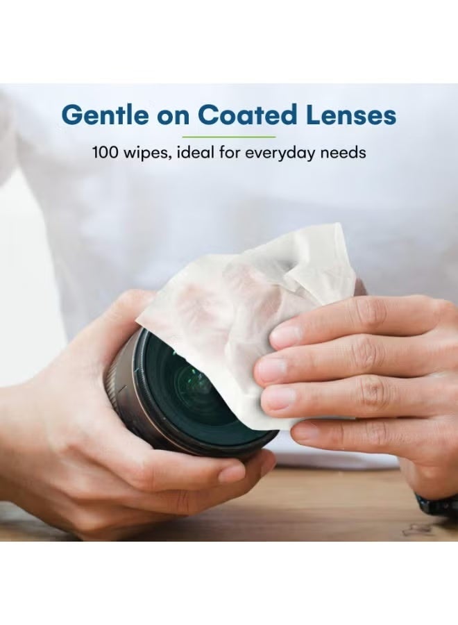 مناديل تنظيف العدسات المضادة للضباب، مبللة مسبقًا ومغلفة بشكل فردي،  المضادة للضباب مع قطعة قماش من الألياف الدقيقة لتنظيف النظارات وعدسات الكاميرا-176 - Image 5