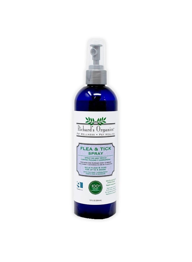 SynergyLabs Richard's Organics Flea & Tick Spray For Dog - 354ml - Image 1