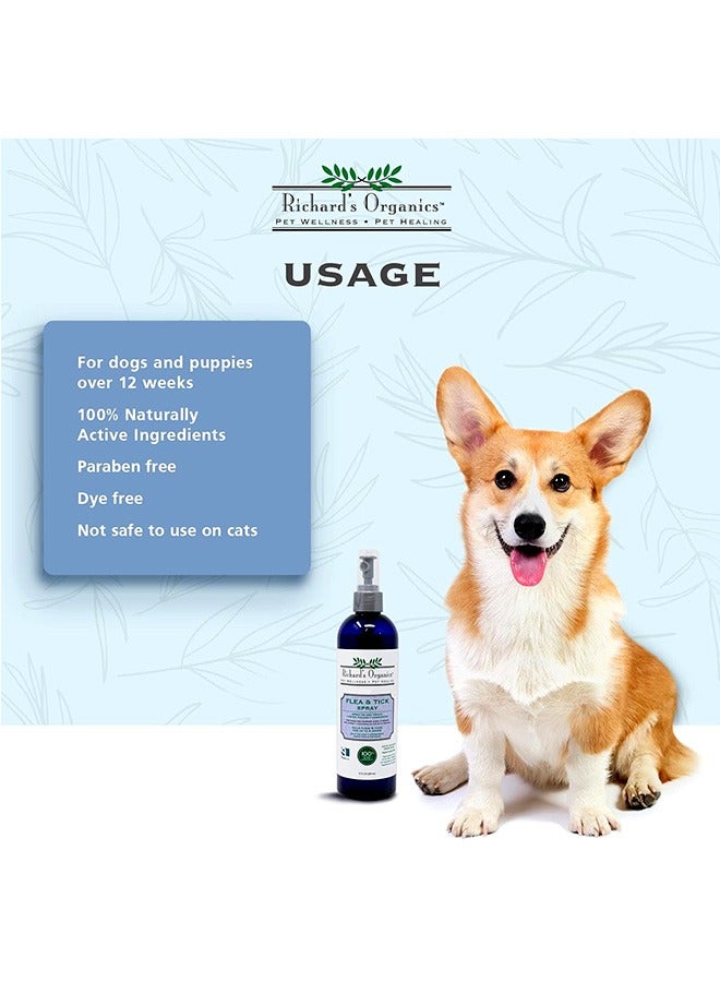 SynergyLabs Richard's Organics Flea & Tick Spray For Dog - 354ml - Image 2