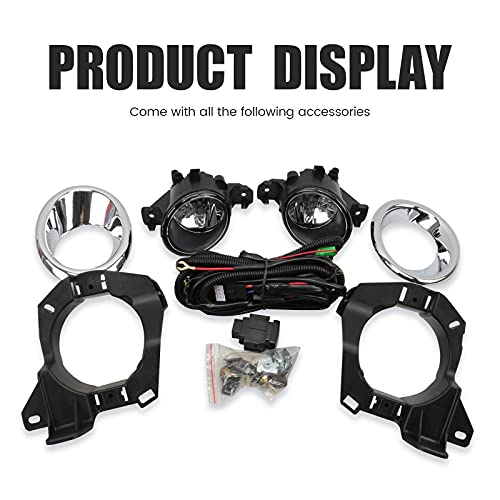 DLAA مصابيح ضباب DLAA لسيارة نيسان باثفايندر 2013 2014 2015 2016 مصابيح ضباب أمامية تصميم سيارة مع مفتاح - 1 زوج - Image 2