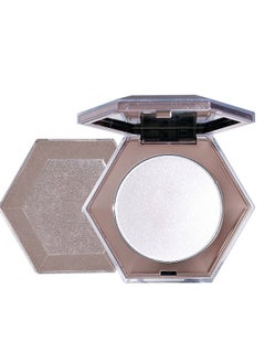 LANGMANNI Water Light Diamond High Gloss Powder Plate - Pearl White Face Body Cheek Diamond Shimmer Highlight Makeup Palette , Long-Lasting Wear, Suitable Under Makeup With Long Lasting Shine Finish  - Image 1
