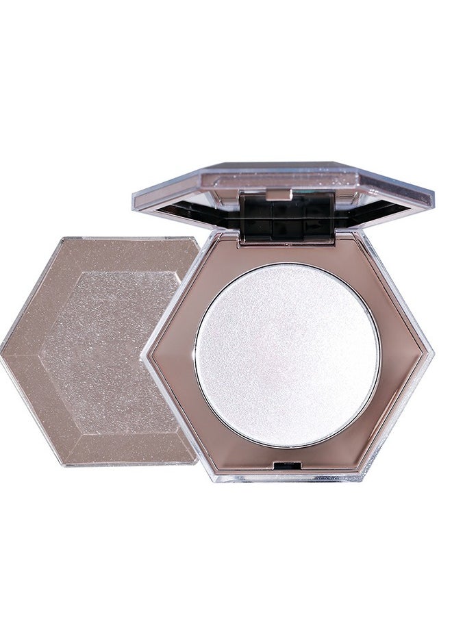 LANGMANNI Water Light Diamond High Gloss Powder Plate - Pearl White Face Body Cheek Diamond Shimmer Highlight Makeup Palette , Long-Lasting Wear, Suitable Under Makeup With Long Lasting Shine Finish  - Image 1