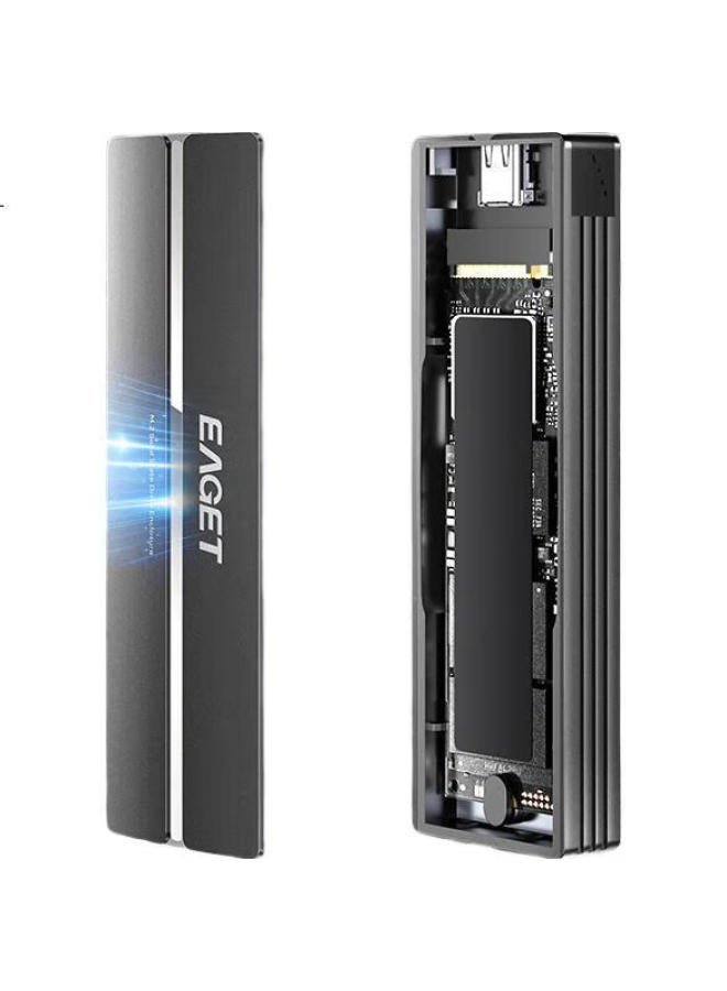 EAGET Eaget M.2 Sata/Ngff External Hard Drive Enclosure, Usb3.0 Interface, For Ssd, Compatible With Desktop And Laptop Computers - Image 3