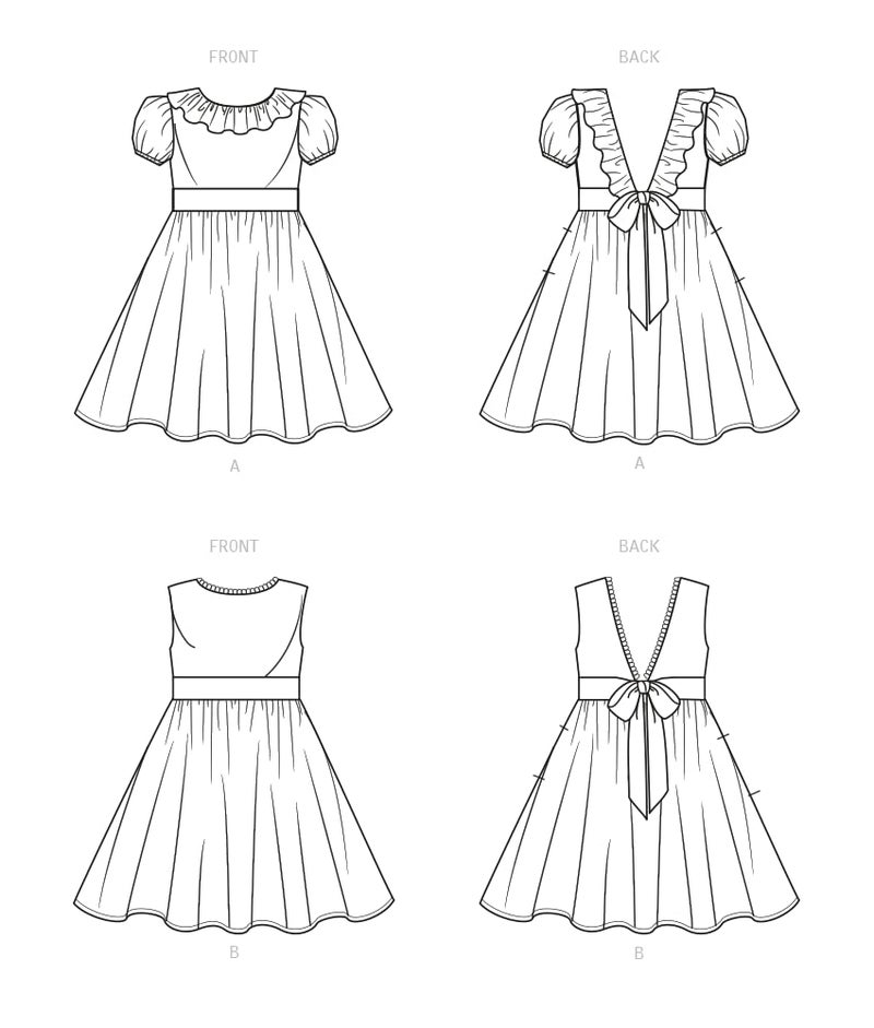 New Look UN6726A Easy to Sew Toddlers' and Children's Dress Sewing Pattern Kit, Code N6726, Sizes 1/2-1-2-3-4-5-6-7-8 - Image 2