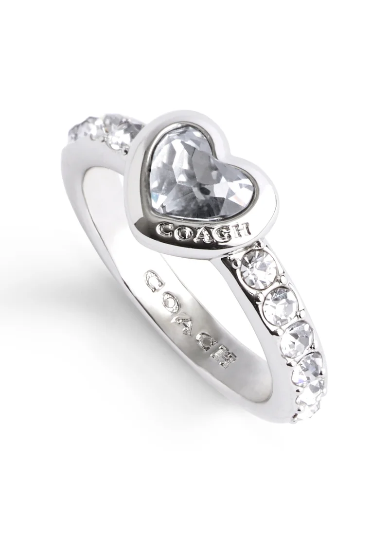 COACH Stone Heart Cocktail Ring