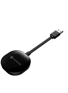 Motorola MA1 Wireless Android Auto Car Adapter - Instant Connection from Smartphone to Car Screen with Easy Setup - Direct Plug-in USB Adapter - Secure Gel Pad Included