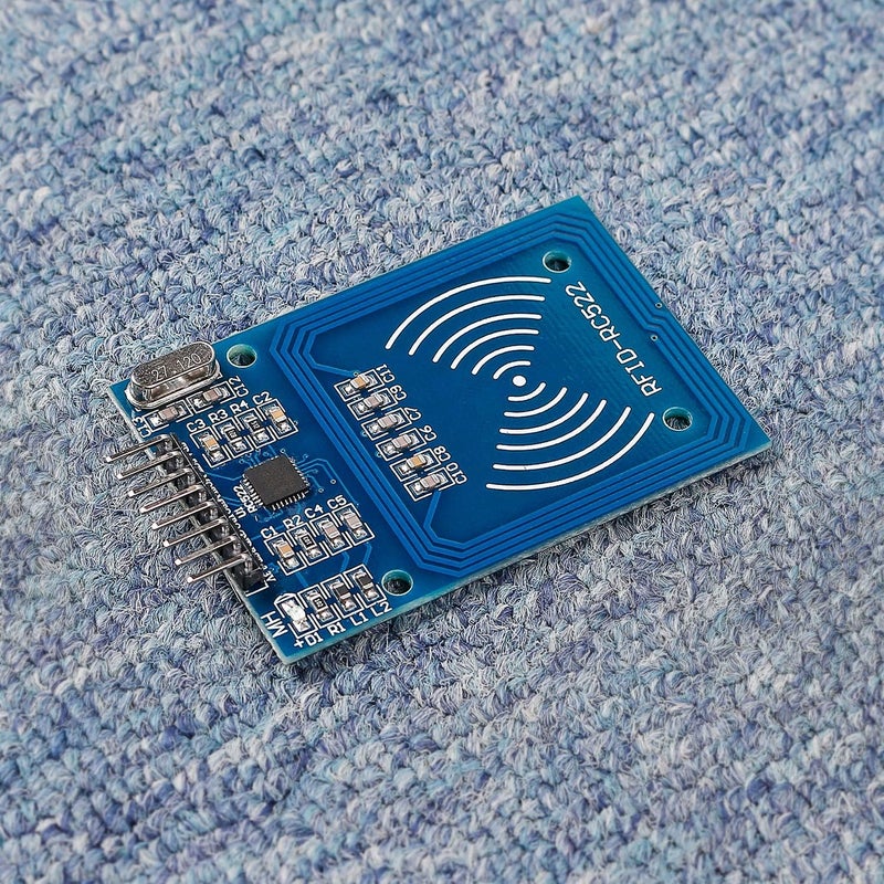 صن فويندر وحدة قارئ Reader Module Kit Mifare RC522 مع بطاقة بيضاء S50 وسلسلة مفاتيح متوافقة مع Arduino و Raspberry Pi - Image 5