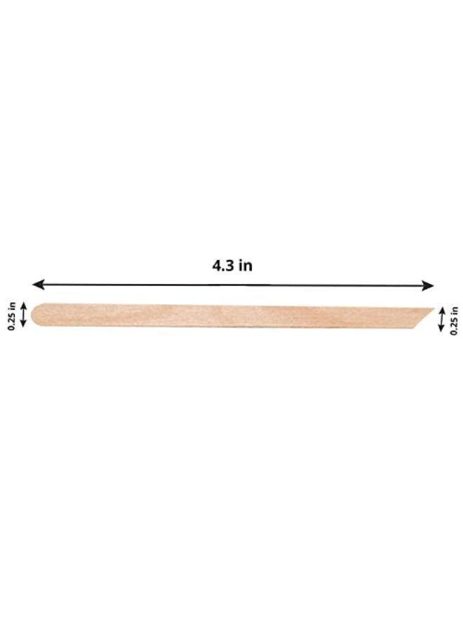 Tachibelle Wooden Wax Sticks - Body Eyebrow, Lip, Nose Small Waxing Applicator Sticks For Hair Removal And Smooth Skin Professional Spa - 2 In 1 (Pointed And Slanted) (Pack Of 100)  - Image 3