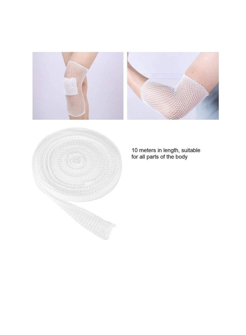 SYOSI Elastic Net Wound Dressing Bandage Breathable Tubular Gauze Stretch Support Bandage Fix Band Dressing Wrap Retainer for Wound Dressing's Restraint - Image 2