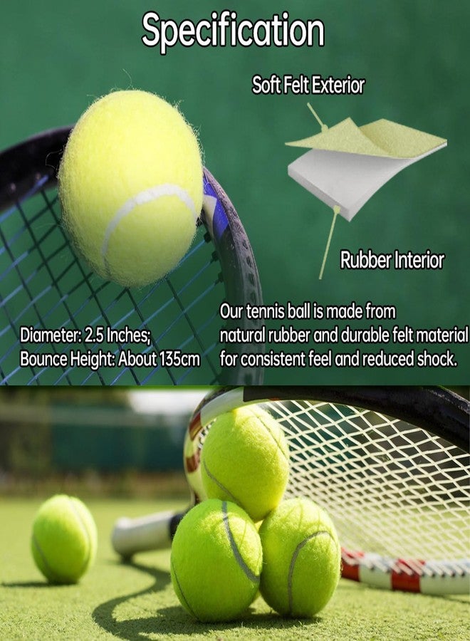 Magicorange كرات تنس ماجيك أورانج، عبوة من 3 كرات تدريب متقدمة، كرات تدريب، كرات لعب للكلاب الأليفة، تأتي مع حقيبة شبكية لسهولة النقل، مناسبة لتدريب المبتدئين (أصفر) - Image 5