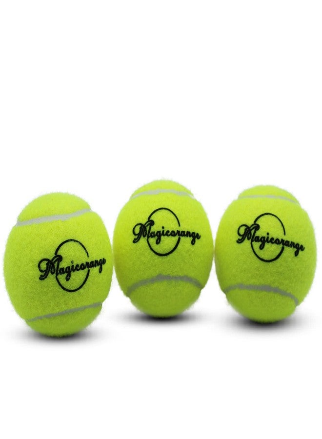Magicorange كرات تنس ماجيك أورانج، عبوة من 3 كرات تدريب متقدمة، كرات تدريب، كرات لعب للكلاب الأليفة، تأتي مع حقيبة شبكية لسهولة النقل، مناسبة لتدريب المبتدئين (أصفر) - Image 3