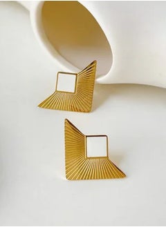 Luxuria 18K Gold Plated Stainless Steel Earrings for Women  - Image 1