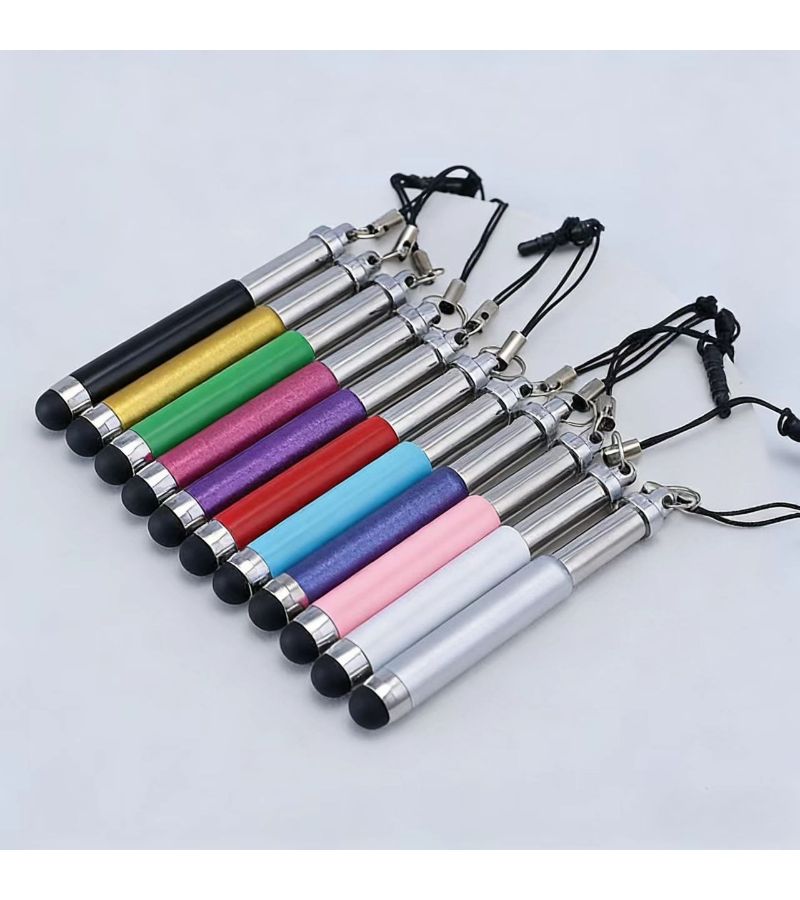 6pcs Mini Retractable Stylus Pen Adjustable Length Compact Portable For Tablets Phones And Other Touchscreen Devices - Image 5