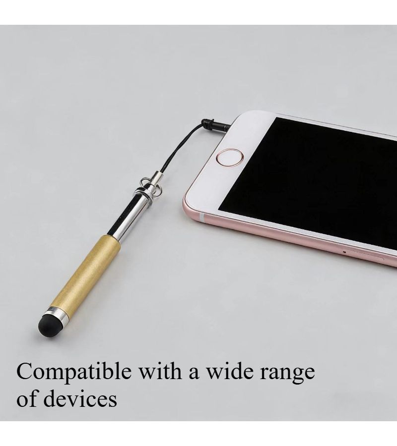 6pcs Mini Retractable Stylus Pen Adjustable Length Compact Portable For Tablets Phones And Other Touchscreen Devices - Image 4