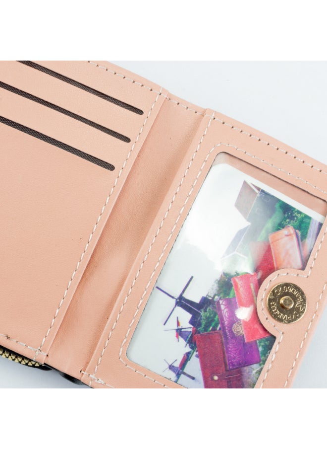 Generic Leather Flip Wallet & Card Holder with Multiple  Pockets and Zipped Pocket Brown  - Image 4