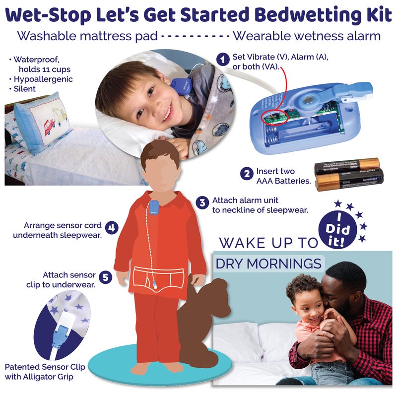 Wet-Stop3 Kit: Bedwetting Enuresis Alarm with Waterproof Bed Pad for Boys and Girls - Image 3