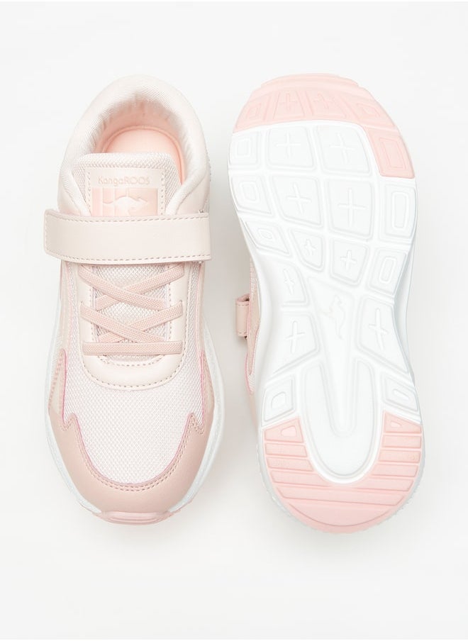 kangaROOS - Girls Textured Sports Shoes With Hook And Loop Closure - Image 1