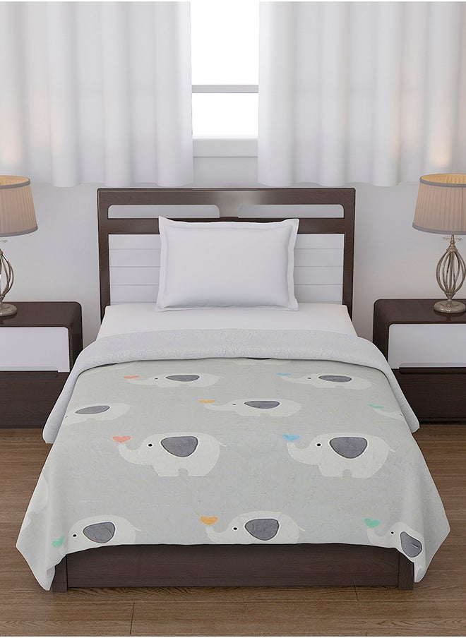 Status Contract Baby Microfiber Super Soft Kids Baby Blanket, Grey,80 X 120 Cm  - Image 1