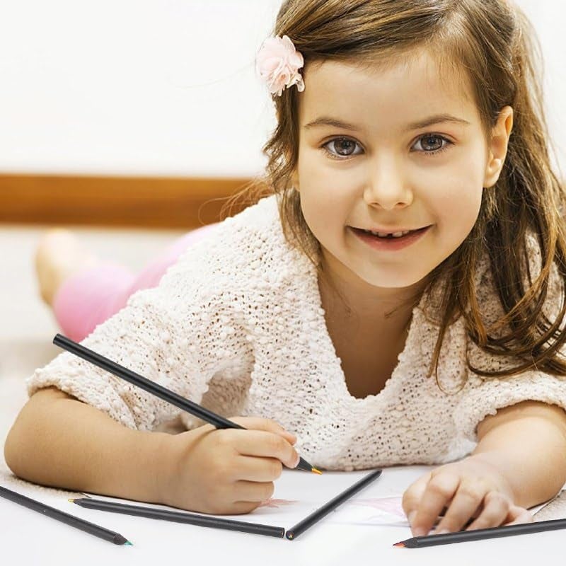 MGNLR 7 Colors Rainbow Pencils, Multi Colored Pencils for Adult Coloring, Multicolored Pencils for Art Drawing, Professional Art Supplies for Artists, for Coloring and Sketching (12 Pencil) - Image 4