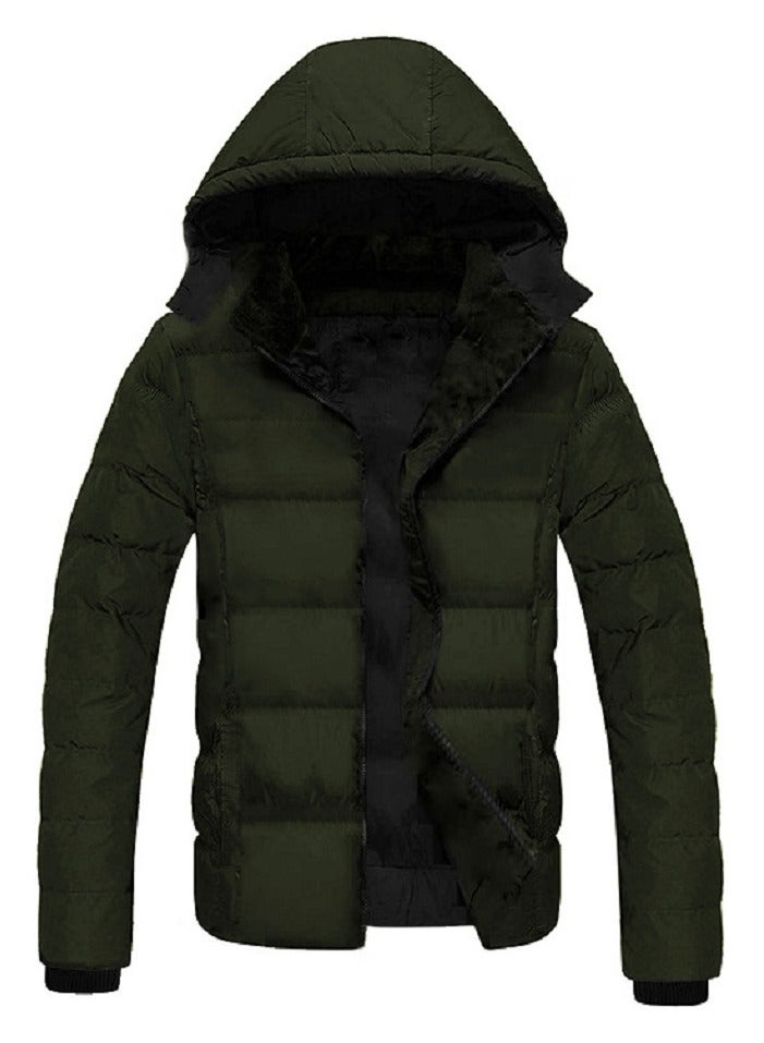 general Zip Up Bomber Jacket with Removable Hood - Image 3