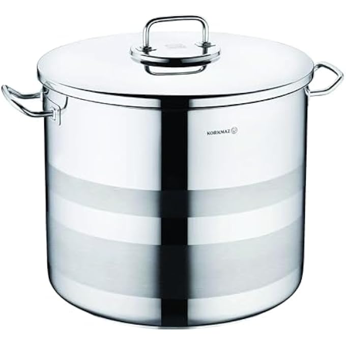 Korkmaz Astra2 Extra Deep Casserole 40X34 Cm  425 L  Sandwich Bottom Induction Pot For Cooking  Turkish TriPly Bottom Stainless Steel Cookware  Ka2033 - Image 2