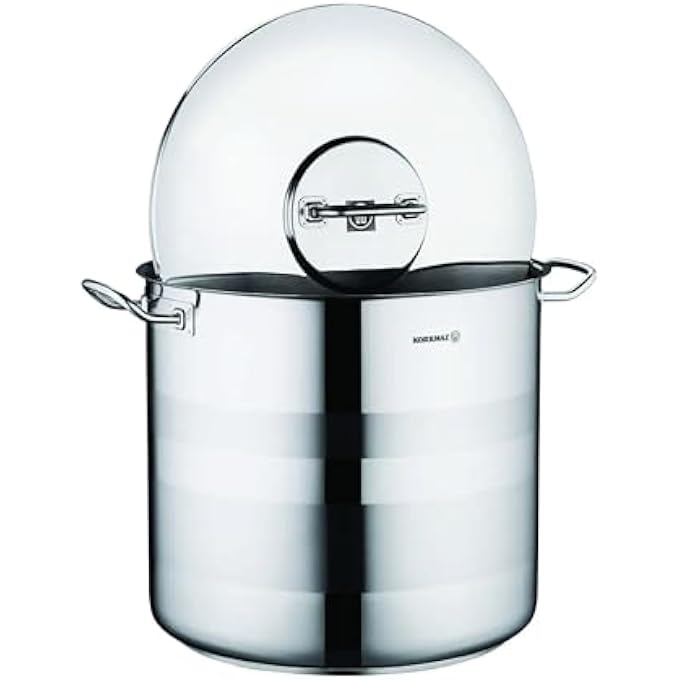 Korkmaz Astra2 Extra Deep Casserole 40X34 Cm  425 L  Sandwich Bottom Induction Pot For Cooking  Turkish TriPly Bottom Stainless Steel Cookware  Ka2033 - Image 3