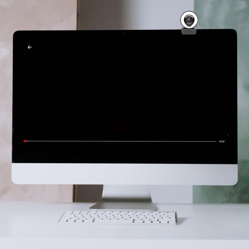 كاميرا ويب عملية بدقة 3.4 كيلوبكسل مزودة بمنفذ USB، كاميرا ويب عالية الدقة بميكروفون مدمج وإضاءة تعويضية للبث المباشر، المكالمات المرئية، والتدريس عبر الإنترنت على الكمبيوتر - Image 5