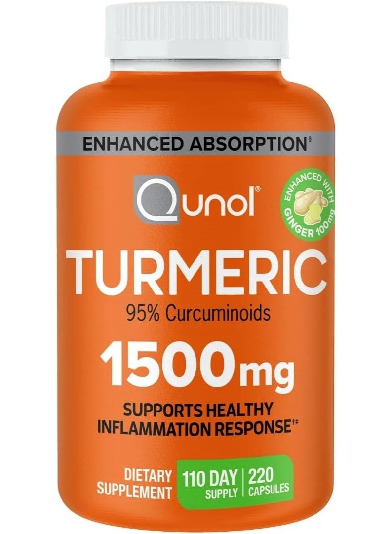 Qunol Turmeric 1,500 Mg, 220 Capsules - Image 1