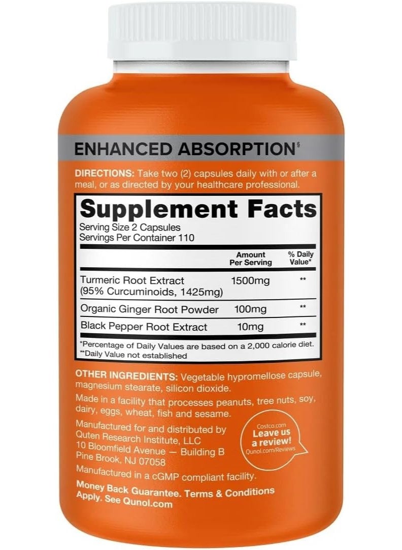 Qunol Turmeric 1,500 Mg, 220 Capsules - Image 5