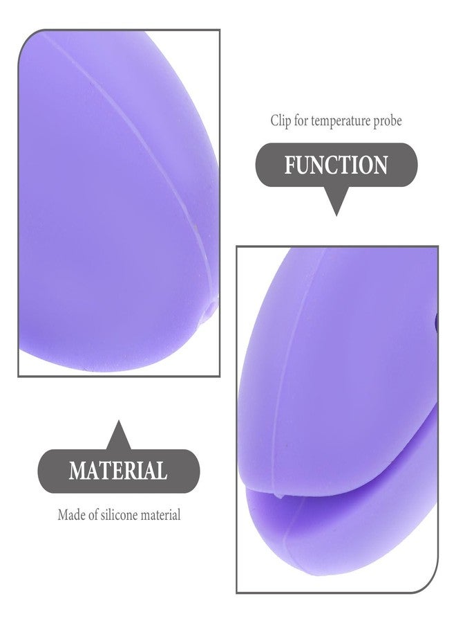 SHOWERORO Thermometer Fixing Clip Silicone Thermometer Clip Non-Scratch Design Compatible with Probe Kitchen Accessory for Candle Soap Jam Candy Milk Chocolate Cooking - Image 3