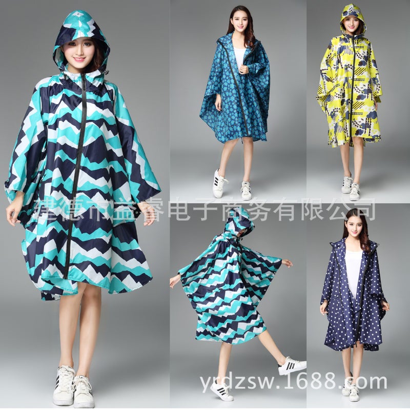 Manufacturer Consignment Japanese And Korean Fashion Thin Cloak Adult Men And Women Raincoat Poncho Backpack Cycling - Image 2